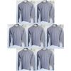 Image 1 : Qty 7 Womens Performance Fit Long Sleeve Lycra UV Tops, Heather Grey, Size M