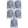 Image 1 : Qty 5 Womens Performance Fit Long Sleeve Lycra UV Tops, Heather Grey, Size L