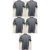Image 1 : Qty 5 Mens Performance Fit Short Sleeve Lycra UV Tops, Heather Gray, Size 3XL