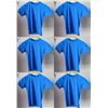 Image 1 : Qty 6 Youth Relaxed Fit Short Sleeve UV Tops, Royal Blue, Size 10