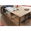 Image 1 : Wooden Work Table w/ Undershelf  61" x 61" x 36"H (table only - contents not included)
