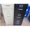 Image 3 : Qty 2 Metal 2-Drawer & 1 4-Drawer Filing Cabinets