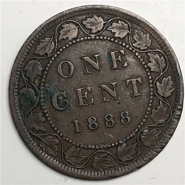 Canadian Large Cent 1888 EF