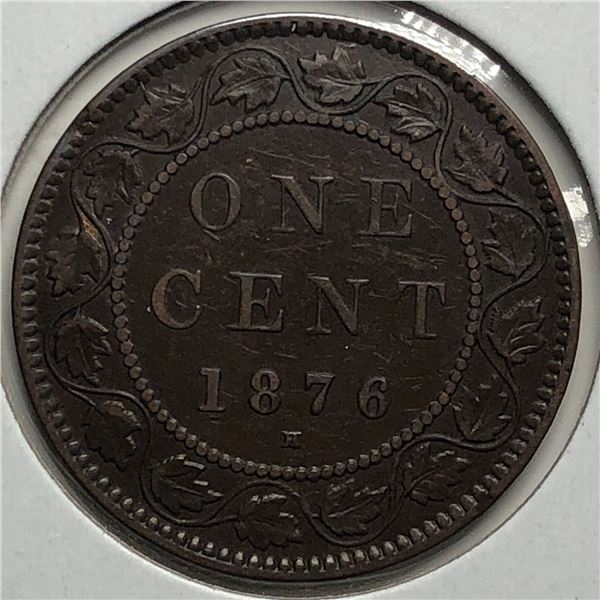 Canadian Large Cent 1876 EF