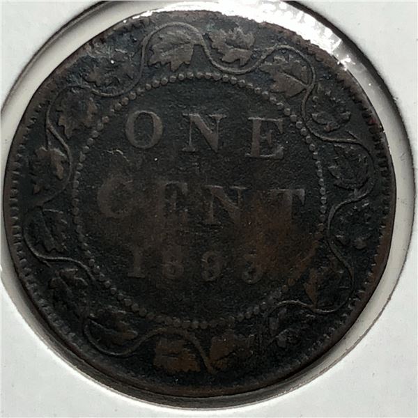 Canadian Large Cent 1893 VG+