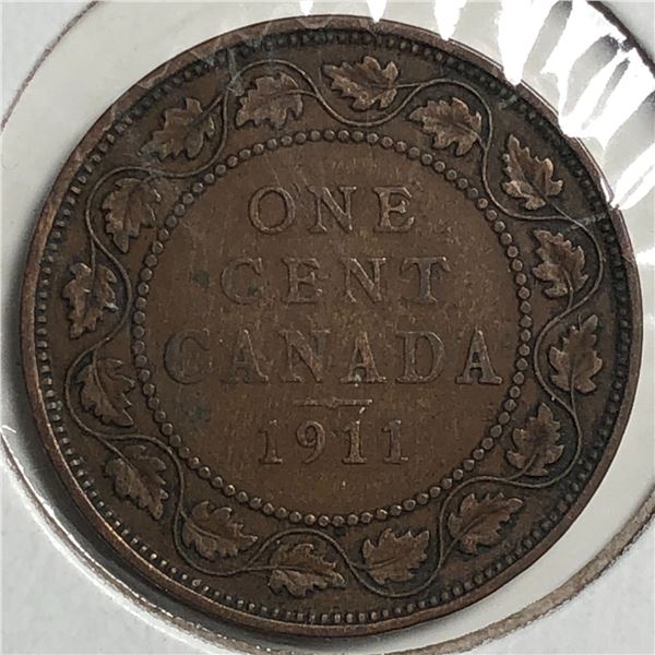 Canadian Large Cent 1911 VF