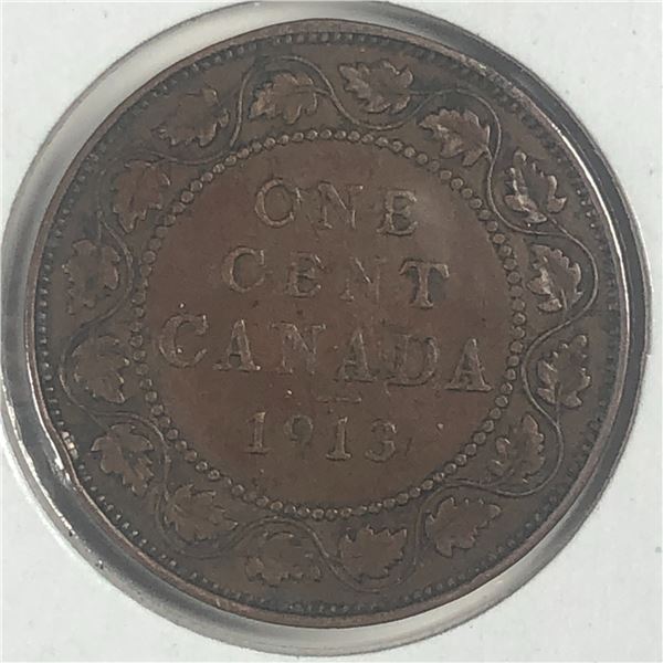 Canadian Large Cent 1913 VF