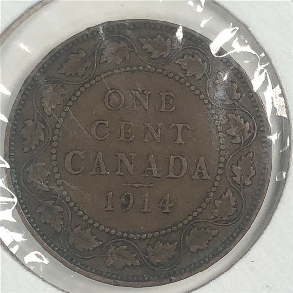 Canadian Large Cent 1914 VF