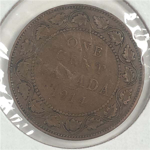Canadian Large Cent 1914 VF