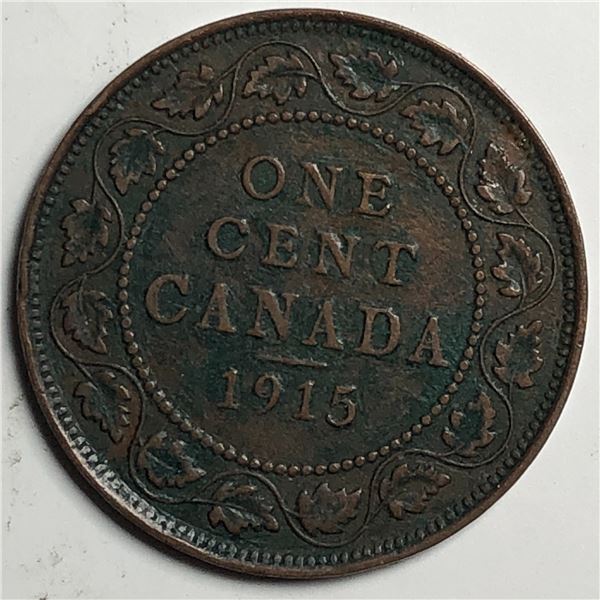 Canadian Large Cent 1915 VF