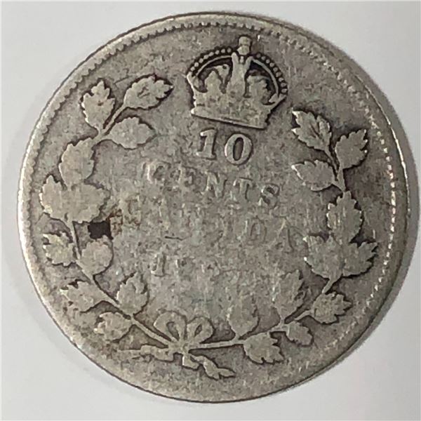 Canadian .10 Cent Dime 1921