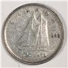 Image 1 : Canadian .10 Cent Dime 1946 F