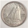 Image 1 : Canadian .10 Cent Dime 1952