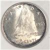 Image 1 : Canadian .10 Cent Dime 1965