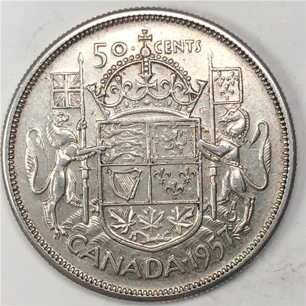 1957 Queen Elizabeth 50 Cents