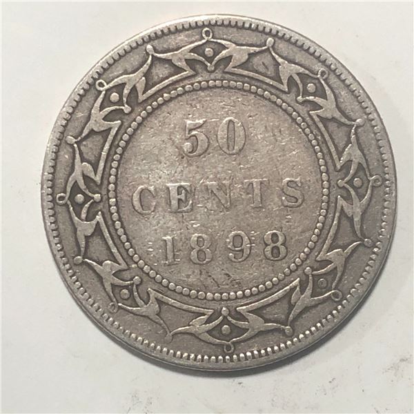 Newfoundland .50 cents 1899 Wide 9's