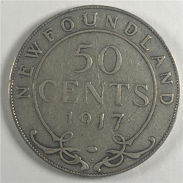 Newfoundland .50 cents 1917 F