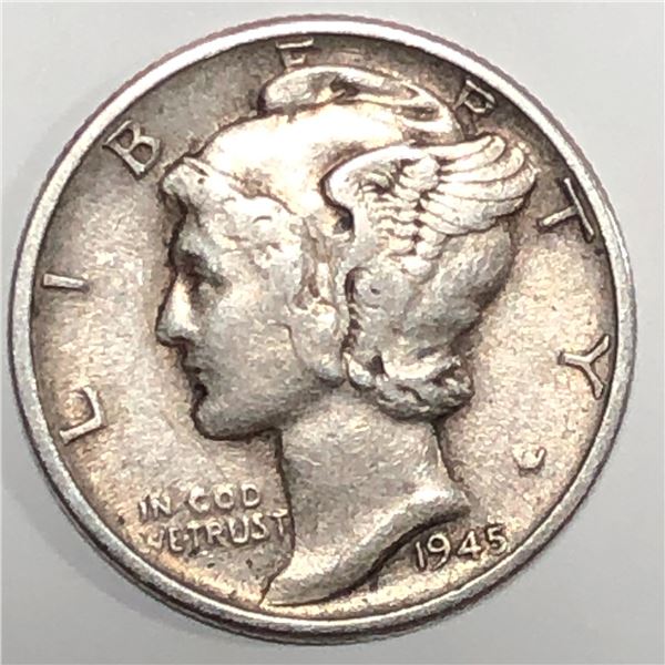 1945D United States Dime