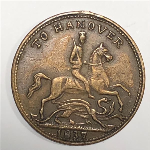 GreatBritain 1837 Hanover Queen Victoria Gamming/Token