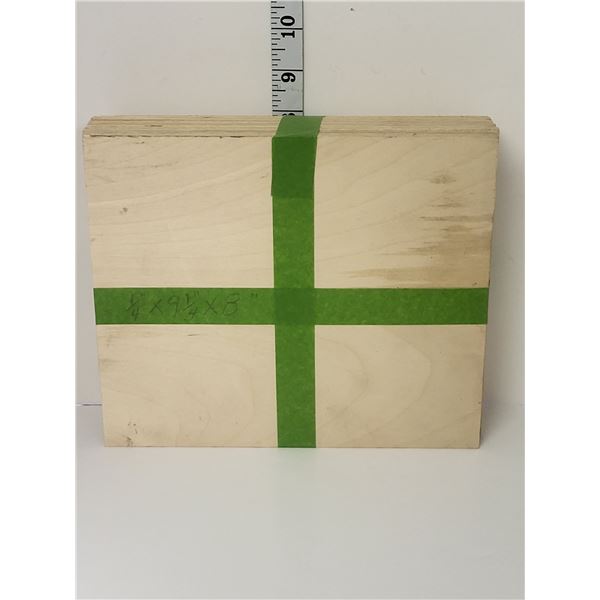 Lot Of 9X8X1/4  Birch Plywood Approx 9 In The Lot