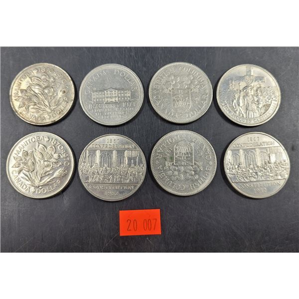 Vintage Unique Canadian Silver Dollar Coins