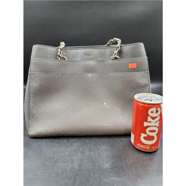 Guess Grey Monogram Purse