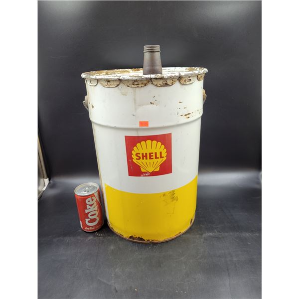 Vintage Shell 5 Gallon Oil Can