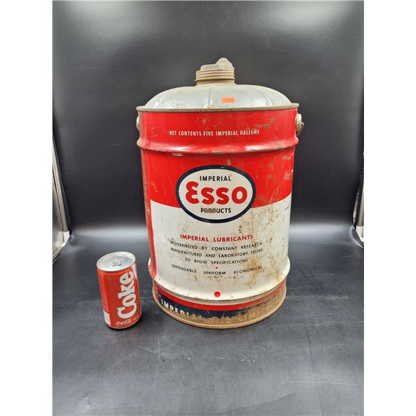 Vintage Esso 5 Gallon Oil Can
