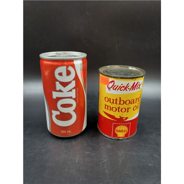 Full Vintage Shell Motor Oil Can