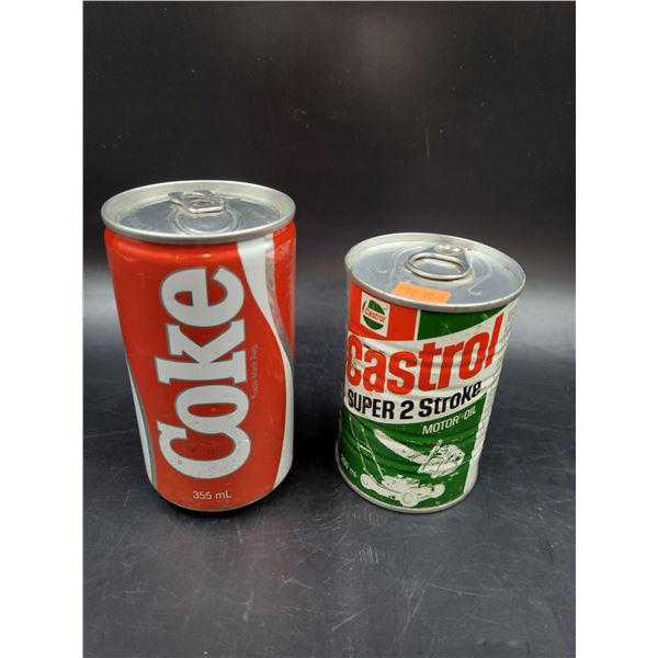 Full Vintage Castrol Motor Oil Can