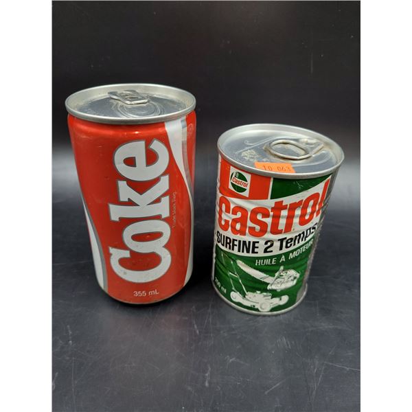 Full Vintage Castrol Motor Oil Can