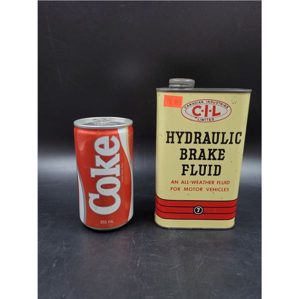 Vintage CIL Hydraulic Brake Fluid Tin
