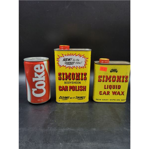 Vintage Simoniz Car Polish & Wax Tins