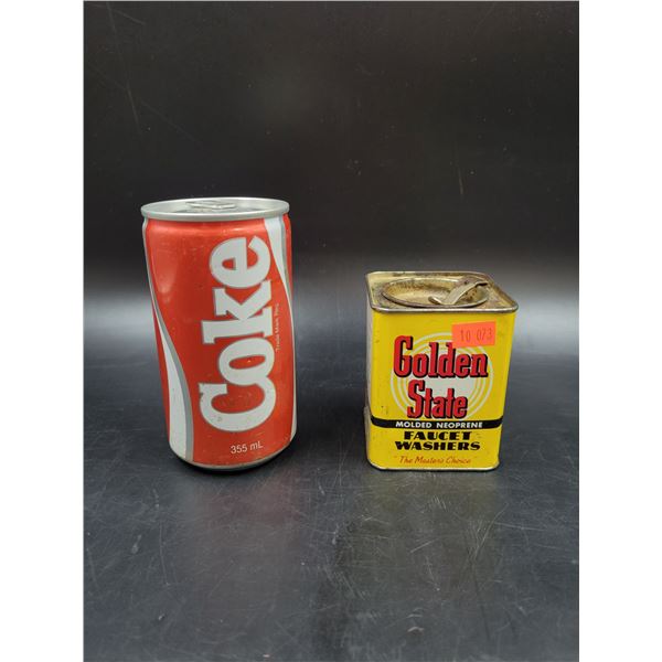 Vintage Golden State Faucet Washers Cannister