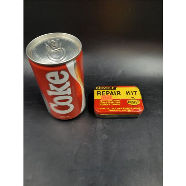 Vintage Dunlop Tires Bicycle Repair Kit Tin