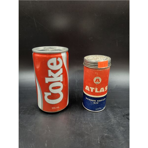 Vintage Atlas Rubber Repair Kit Tin