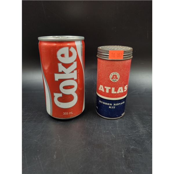 Vintage Atlas Rubber Repair Kit Tin