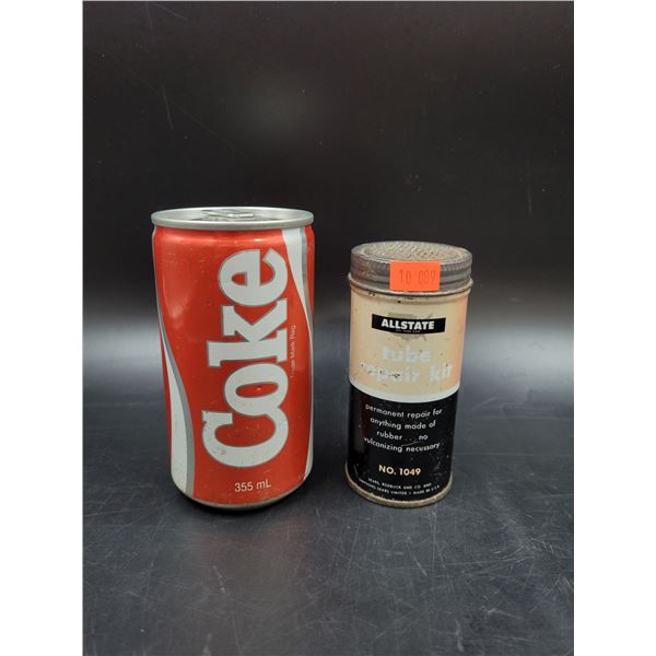 Vintage All State Tube Repair Kit Tin