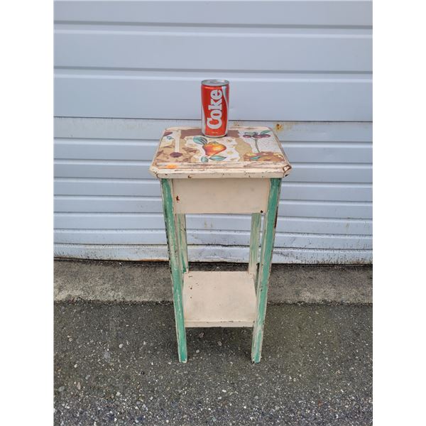Fruit Side Table with Drawer