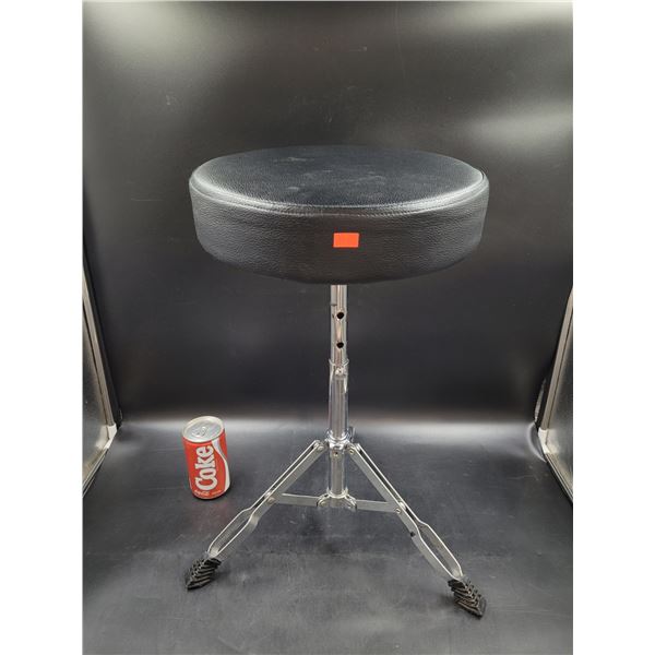 Black Leather Stool