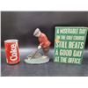 Image 1 : Cast Iron Golfer and Sign