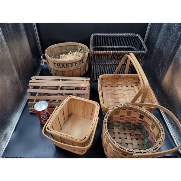Decorative Basket and Crab Trap Lot