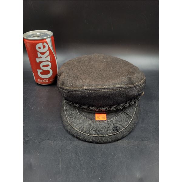 Vintage Flat Brim Cap Made in Greece