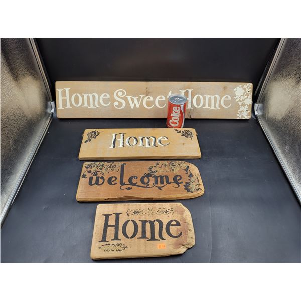 Welcome Home Wood Signs