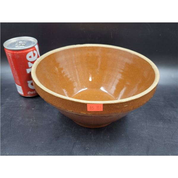 Antique Pottery Mixing Bowl