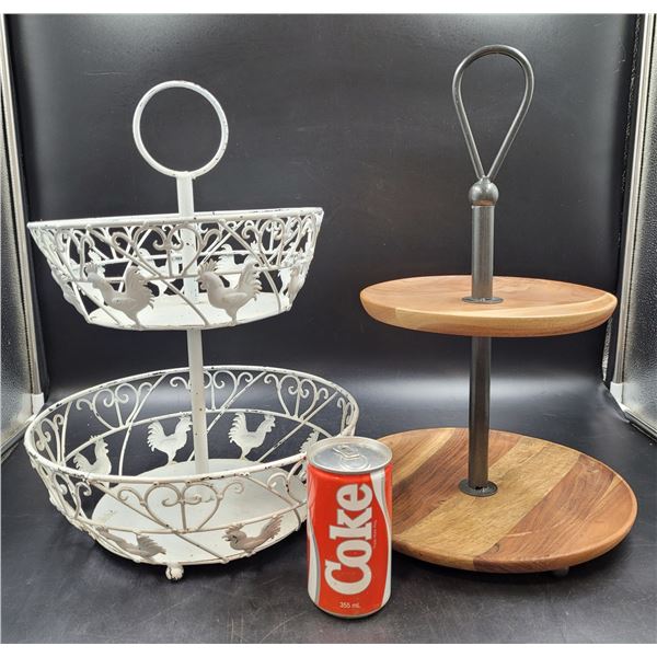 2 Tiered Fruit Baskets