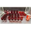 Image 1 : Vintage Ruby Red Glasses