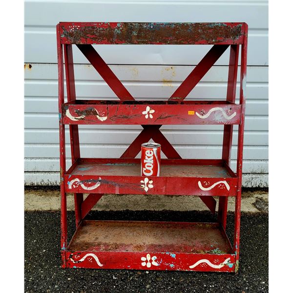 Vintage Oil Can Display Stand