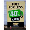 Image 1 : Chevrolet "Fuel For Less" Corrugated Sign