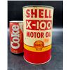Image 1 : Vintage Shell Motor Oil Can